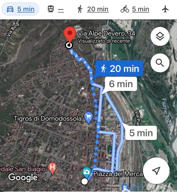 "La Bella Della Cappuccina" Casa Con Parcheggio Interno Gratuito Lägenhet Domodossola Exteriör bild